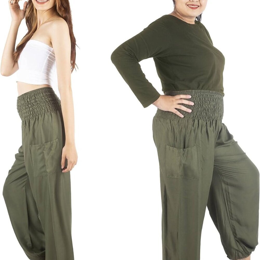 Harem Pants Yoga Trousers for Woman Bohemian Beach Pants - Picture 7 of 7